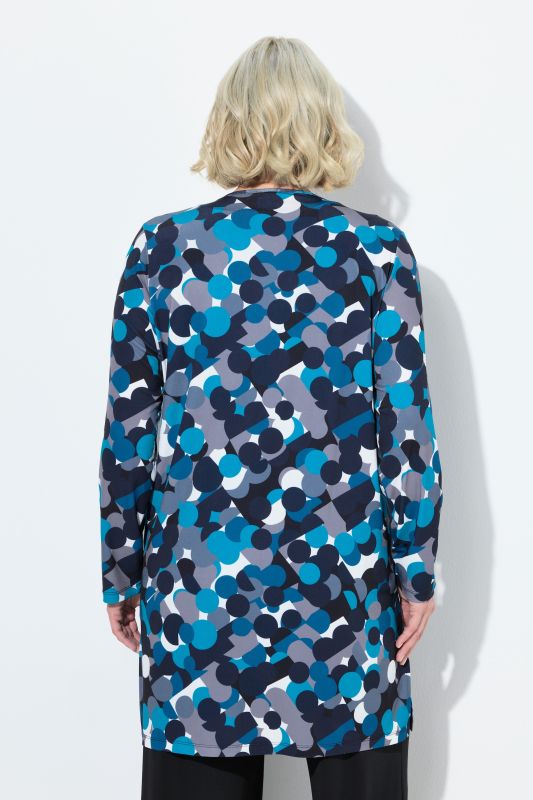 Veste en jersey, fermeture 1 bouton. Encolure en V et manches longues