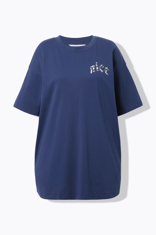 T-shirt oversize, imprimé léopard dans le dos