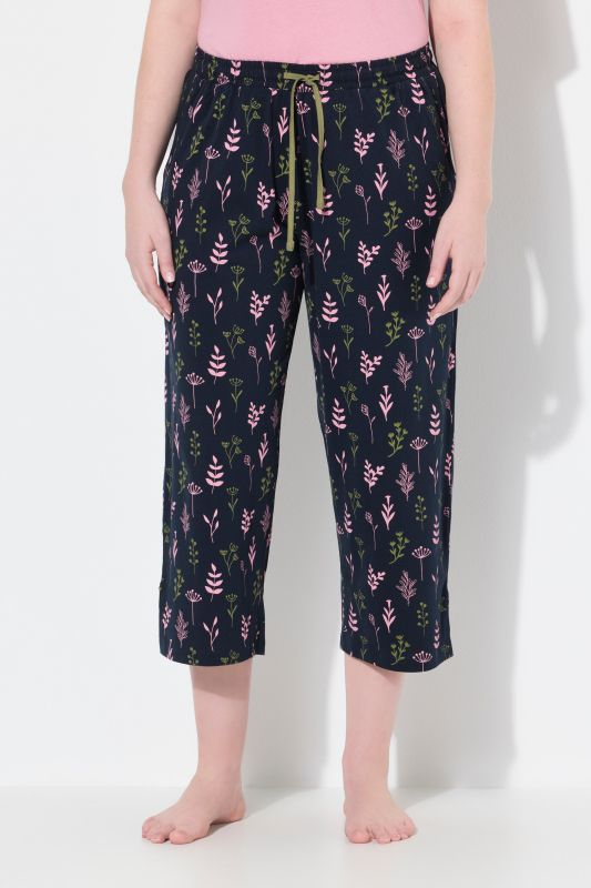 Pantalon de pyjama en coton bio. Longueur 3/4 (mollet)