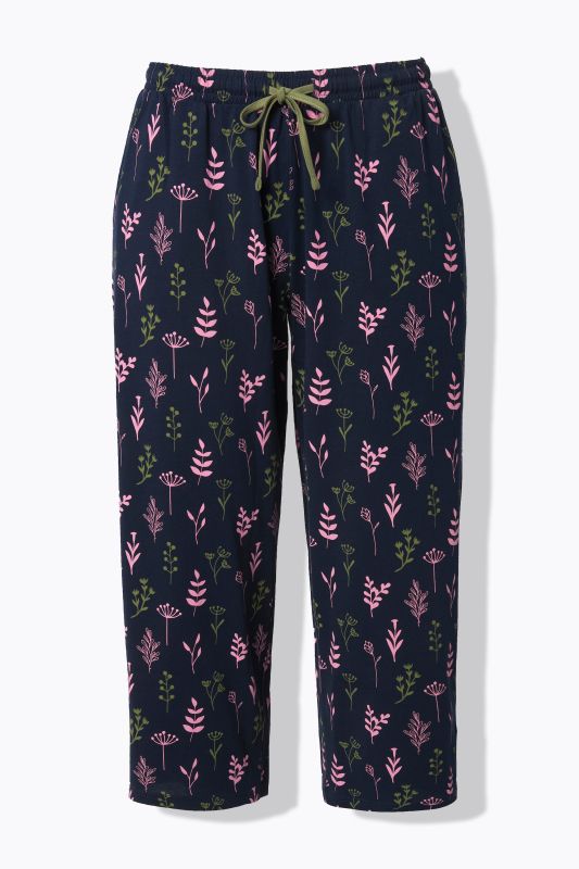 Pantalon de pyjama en coton bio. Longueur 3/4 (mollet)