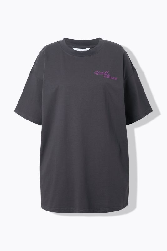 T-shirt oversize, imprimé à message