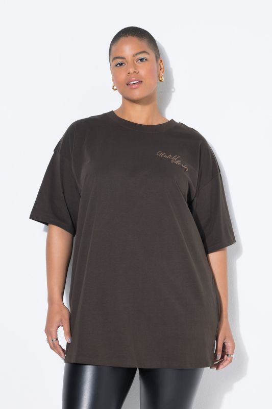 T-shirt oversize, imprimé à message