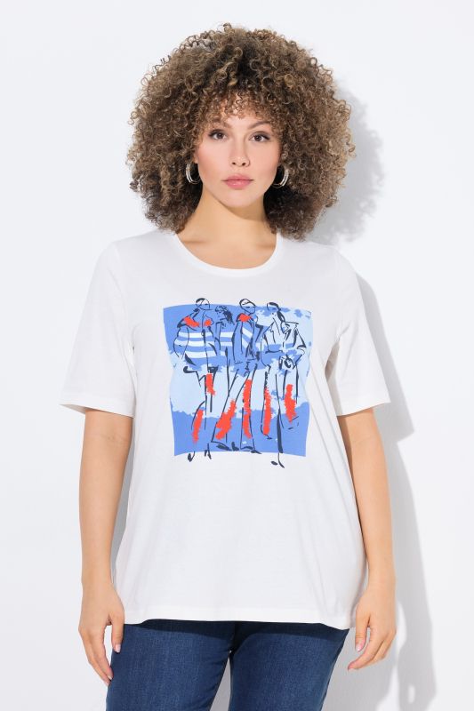 T-shirt imprimé mannequins, décolleté rond et manches courtes, coupe Classic Fit