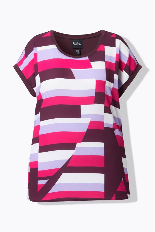 T-shirt oversize. Encolure ronde et manches courtes. Imprimé graphique