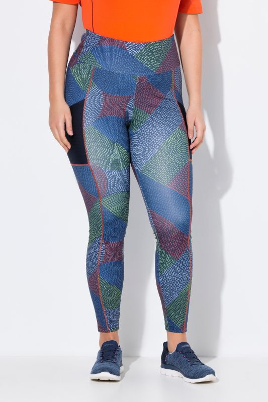 Legging technique aspect « tressé ». Poche en mesh. Matière recyclée