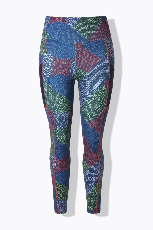 Legging technique aspect « tressé ». Poche en mesh. Matière recyclée
