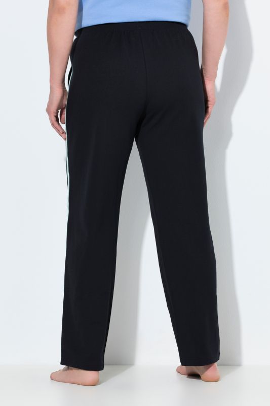 Pantalon de jogging, taille élastique, jambe droite avec bande contrastante