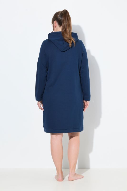 Robe d'intérieur à capuche, intérieur gratté très doux et bords-côtes