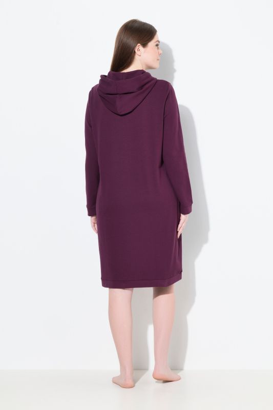 Robe d'intérieur à capuche, intérieur gratté très doux et bords-côtes