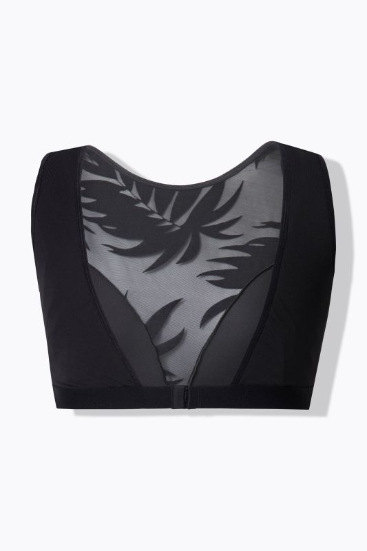 Brassière sans armatures, motif feuilles Wild Leaves, imprimé velours