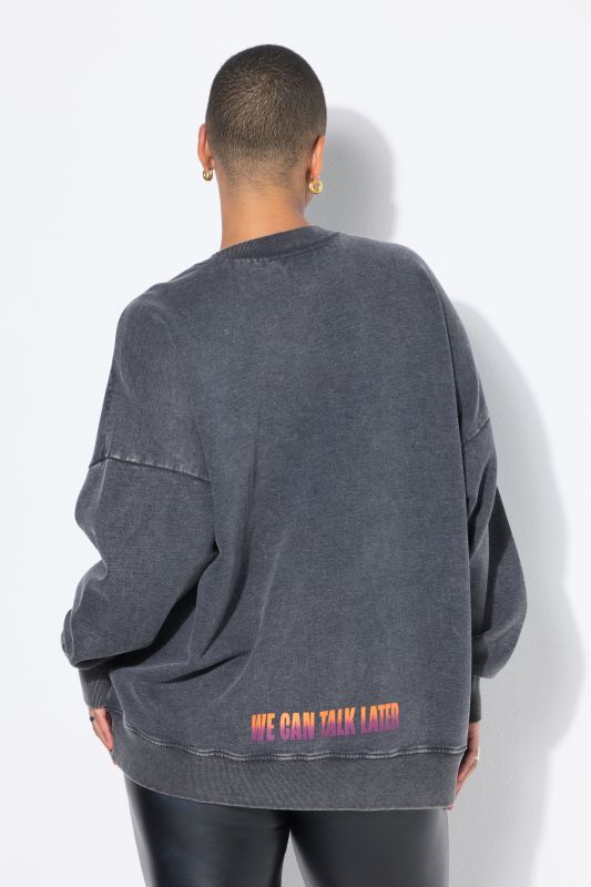 Sweat-shirt oversize, imprimé XL