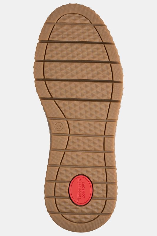 Sneakers en cuir Tamaris, semelle intérieure amovible – largeur confortable