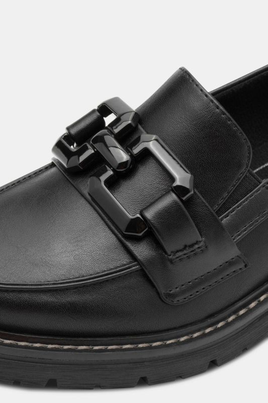 Mocassins Jana Softline, modèle végane (imitation cuir) - largeur H