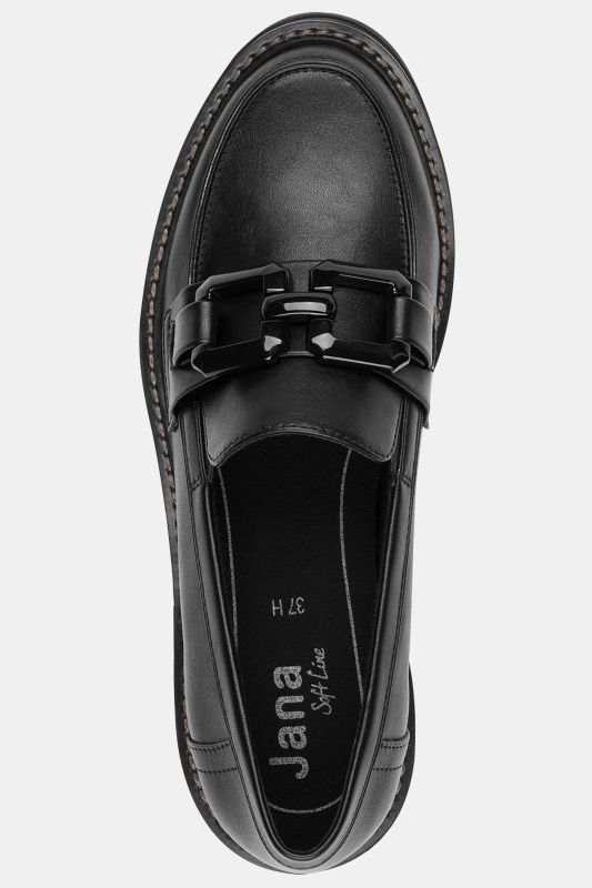 Mocassins Jana Softline, modèle végane (imitation cuir) - largeur H