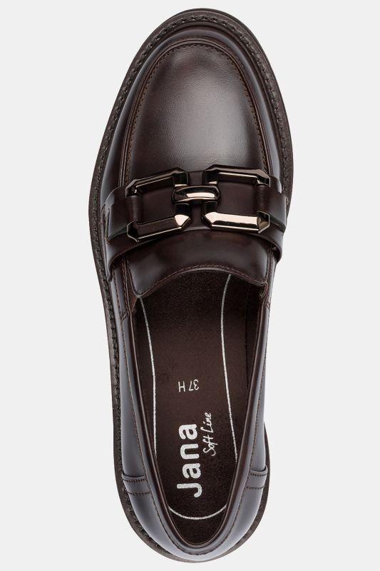 Mocassins Jana Softline, modèle végane (imitation cuir) - largeur H