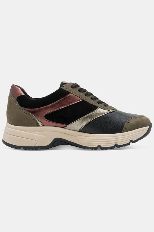 Chaussures en cuir Tamaris Comfort, spéciales Hallux Vagus, modèle Wide Fit avec fermeture zippée