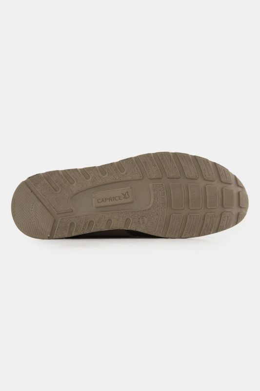 Sneakers en cuir Caprice, fermeture zippée, semelle de propreté amovible - largeur H