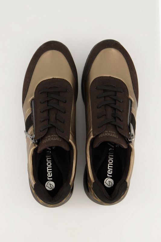 Sneakers véganes Remonte, semelle intérieure amovible et fermeture zippée - largeur H