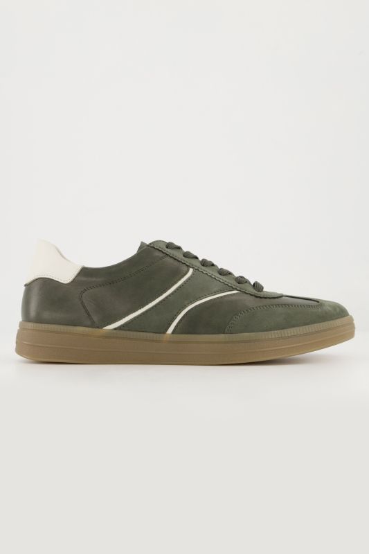 Sneakers en cuir Remonte, style rétro, semelle intérieure amovible - largeur G