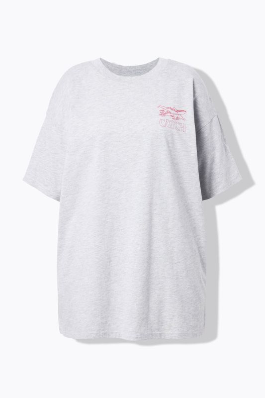T-shirt oversize. Manches courtes. Motif avion