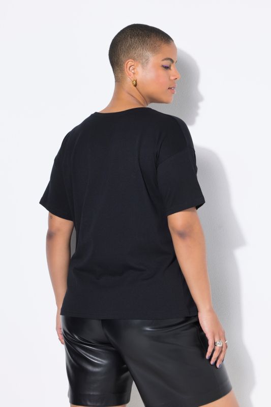T-shirt oversize. Manches courtes. Imprimé floral