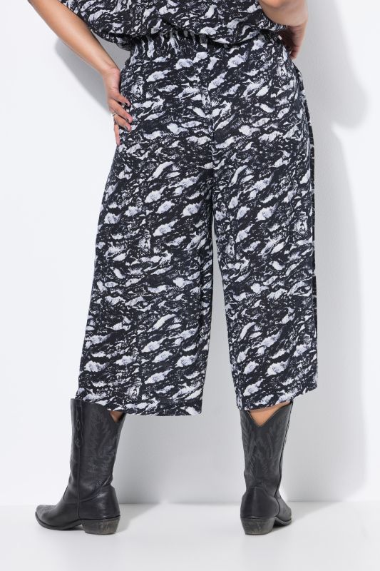Jupe-culotte, coupe Wide Legs très large. Imprimé all-over