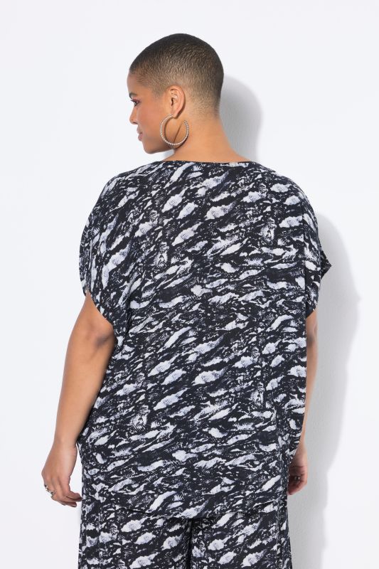 Blouse oversize. Imprimé all-over