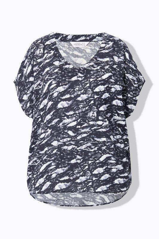 Blouse oversize. Imprimé all-over