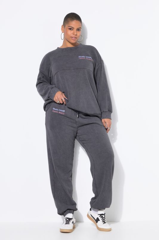 Pantalon de jogging. Jambe large. Taille élastique