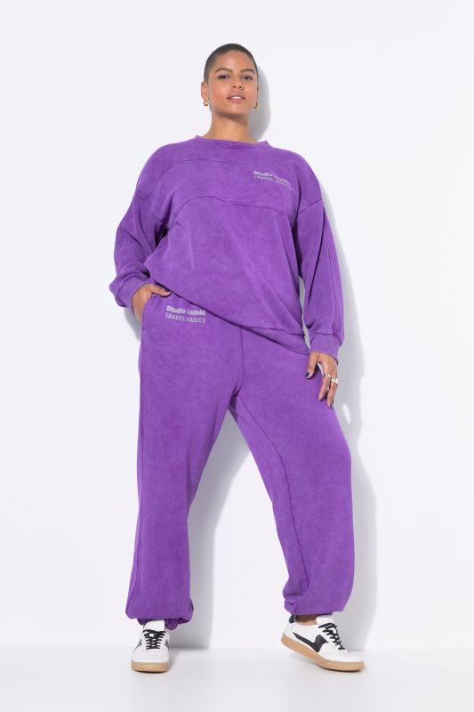Pantalon de jogging. Jambe large. Taille élastique