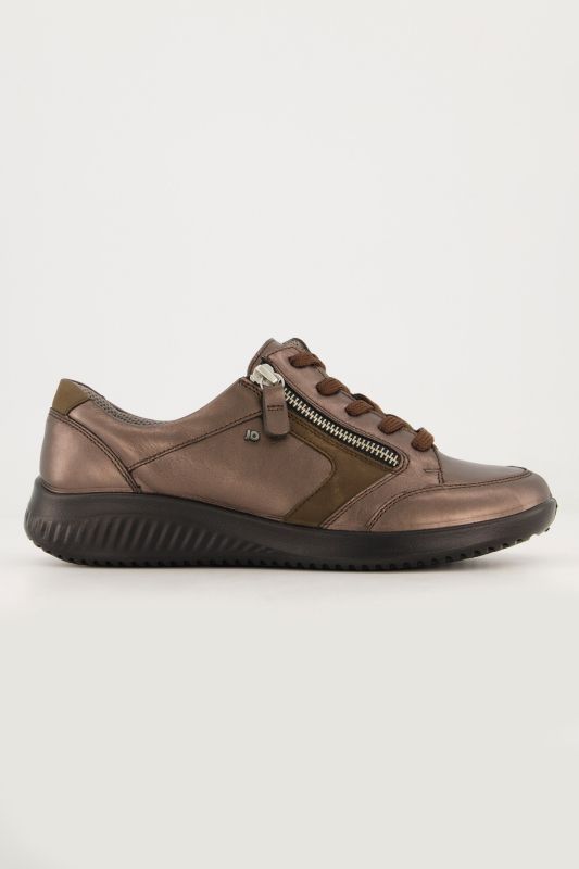 Sneakers en cuir Jomos, semelle intérieure amovible, fermeture zippée - largeur K