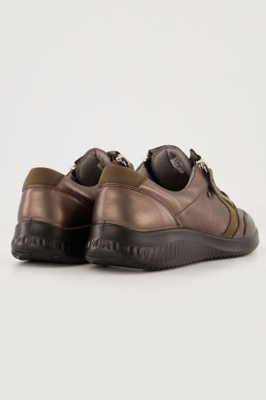 Sneakers en cuir Jomos, semelle intérieure amovible, fermeture zippée - largeur K