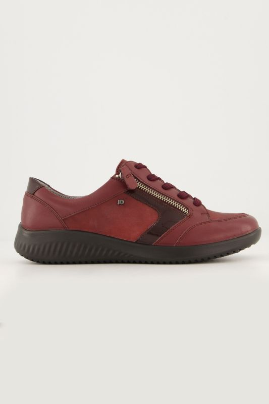 Sneakers en cuir Jomos, semelle intérieure amovible, fermeture zippée - largeur K
