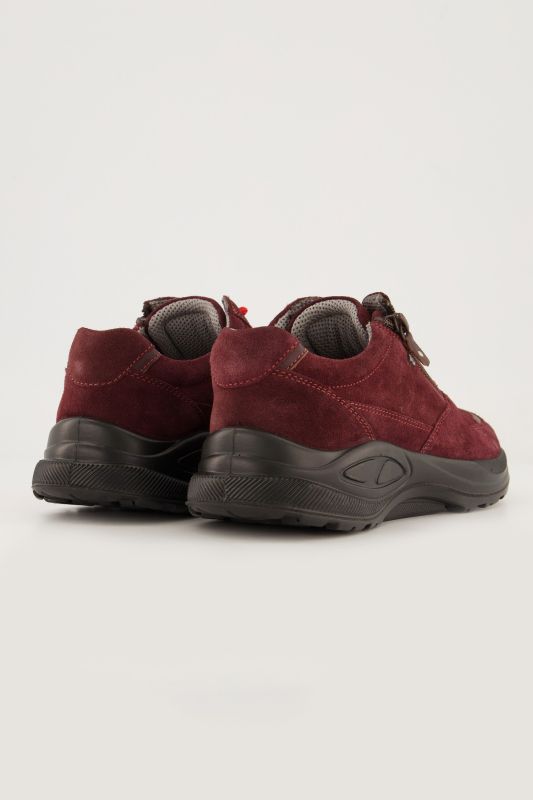 Chaussures en cuir Jomos à lacets, semelle intérieure amovible, fermeture zippée – largeur K