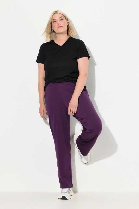 Pantalon de jogging, jambe droite et taille élastique