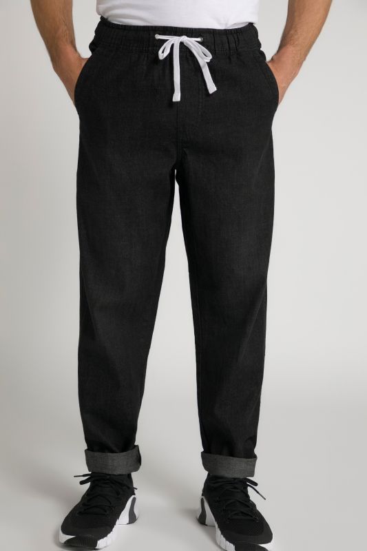 Pantalon aspect jean, 4 poches, coupe Relaxed Fit