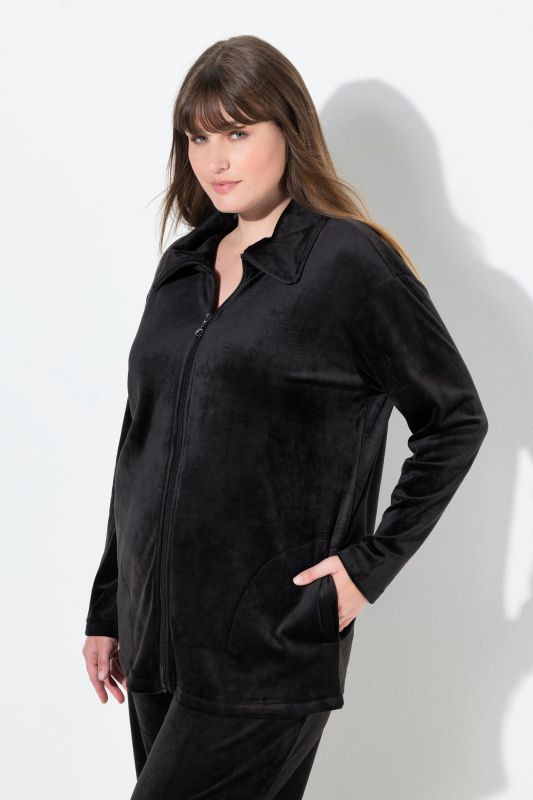 Vest homewear, Nicki, col montant, ultra-douillette