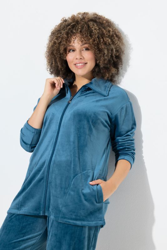Vest homewear, Nicki, col montant, ultra-douillette