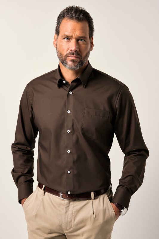 Chemise infroissable, coupe Comfort Fit, col Kent et manches longues, collection Business -jusqu'au 8 XL