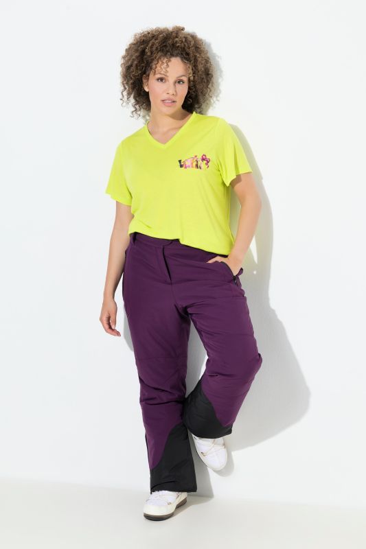 Pantalon technique de ski HYPRAR, matière imperméable et bande à scratch