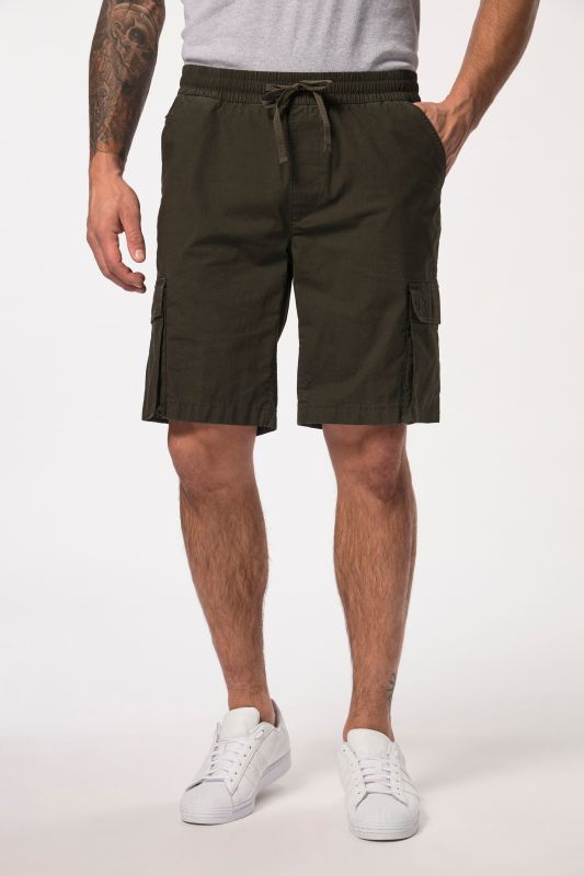 Bermuda esprit vintage, taille élastique, cordon de serrage et poches cargo - jusqu'au 8 XL