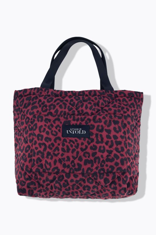 Sac cabas, surpiqûres, léopard