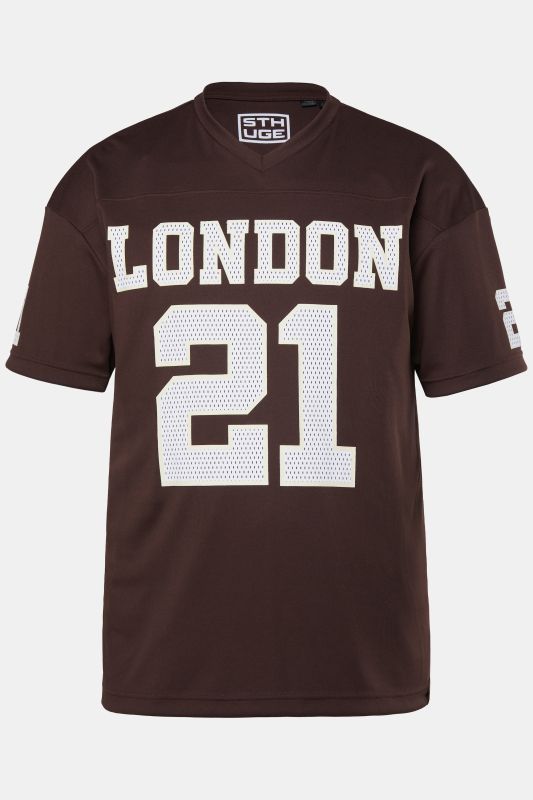 T-shirt en mesh STHUGE, coupe oversize à manches courtes, imprimé football américain - jusqu'au 8 XL
