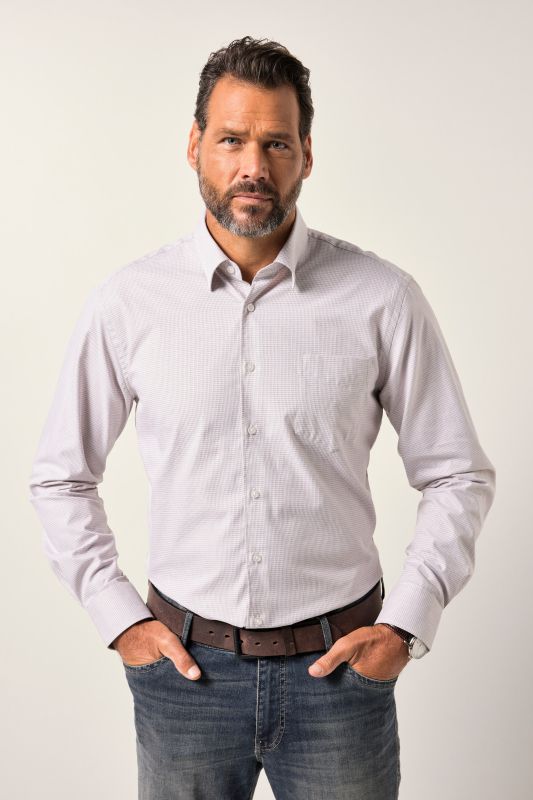 Chemise JP 1880 coupe Modern Fit, manches longues et col Kent, collection Business - jusqu'au 8 XL