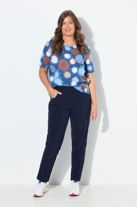 Pantalon Mom en velours côtelé
