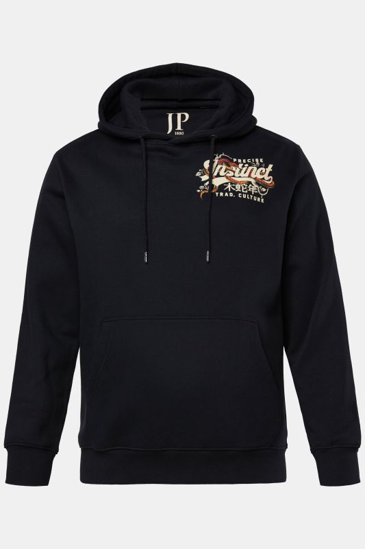 Sweat-shirt à capuche JP 1880, imprimé poitrine et poche kangourou - jusqu'au 8 XL
