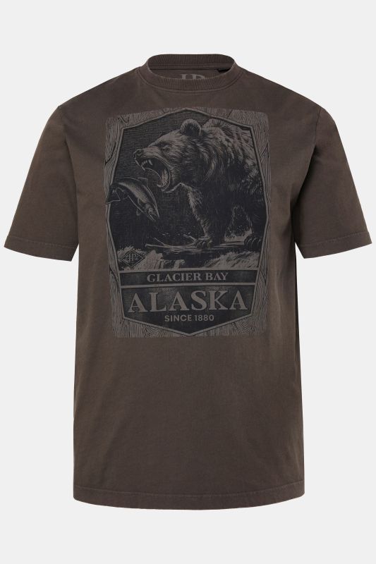 T-shirt JP 1880, manches courtes et imprimé sur la poitrine, style vintage – jusqu'au 8 XL