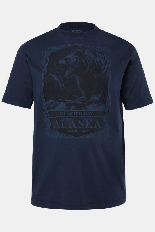 T-shirt JP 1880, manches courtes et imprimé sur la poitrine, style vintage – jusqu'au 8 XL