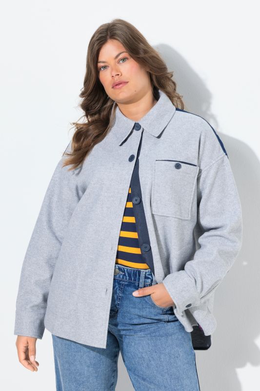 Veste/surchemise en flanelle, manches longues