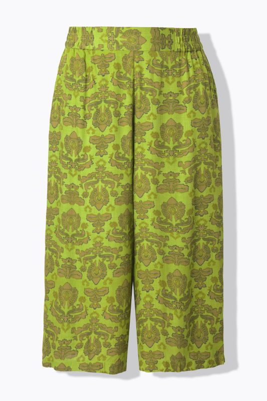 Jupe-culotte, coupe Wide Legs très large. Imprimé cachemire